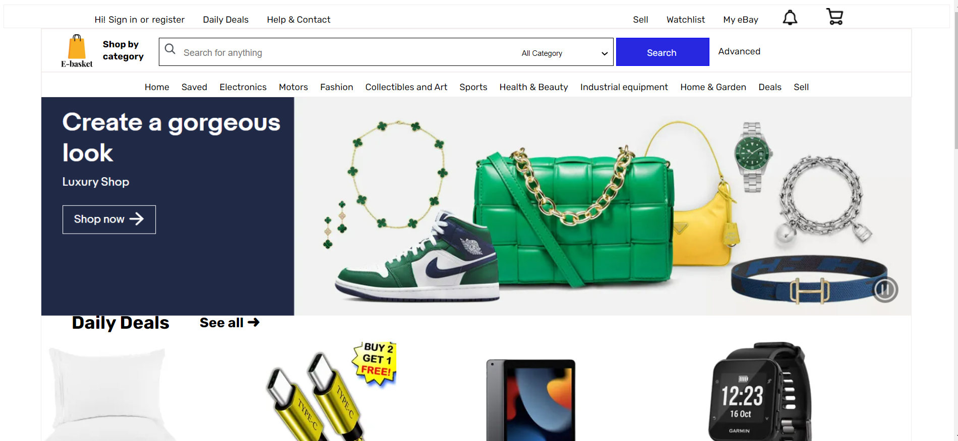 E-Basket (Ebay Clone)